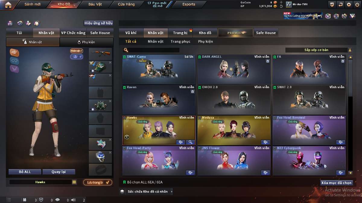 shop acc cf uy tin gia re